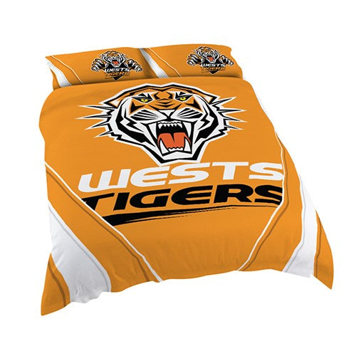 West Tigers Queensize Quilt Cover