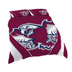 Manly Sea Eagles Queensize Quilt Cover