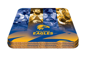 West Coast Eagles Player Coaster Set