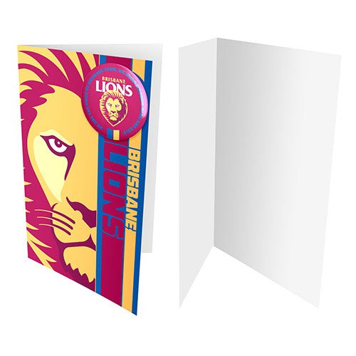 Brisbane Lions Badge Card