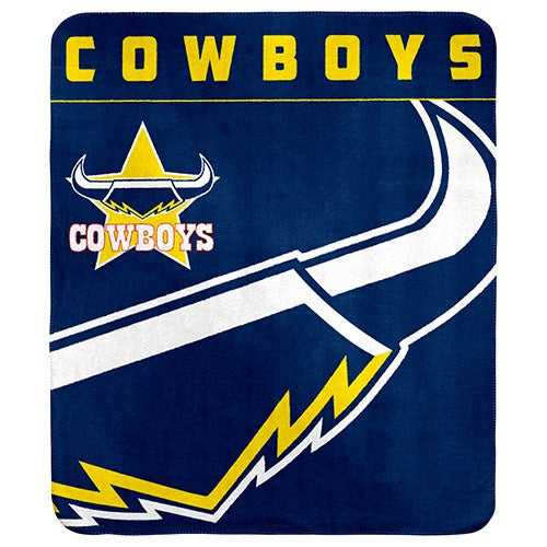 North Queensland Cowboys Polar Fleece Throw Rug