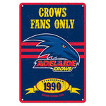 Adelaide Crows AFL Tin Sign