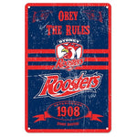 Sydney Roosters NRL Tin Sign