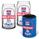 Western Bulldogs Can Shaped Glasses And Can Cooler