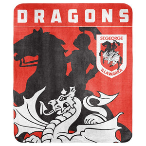 St George Illawarra Dragons Polar Fleece Blanket