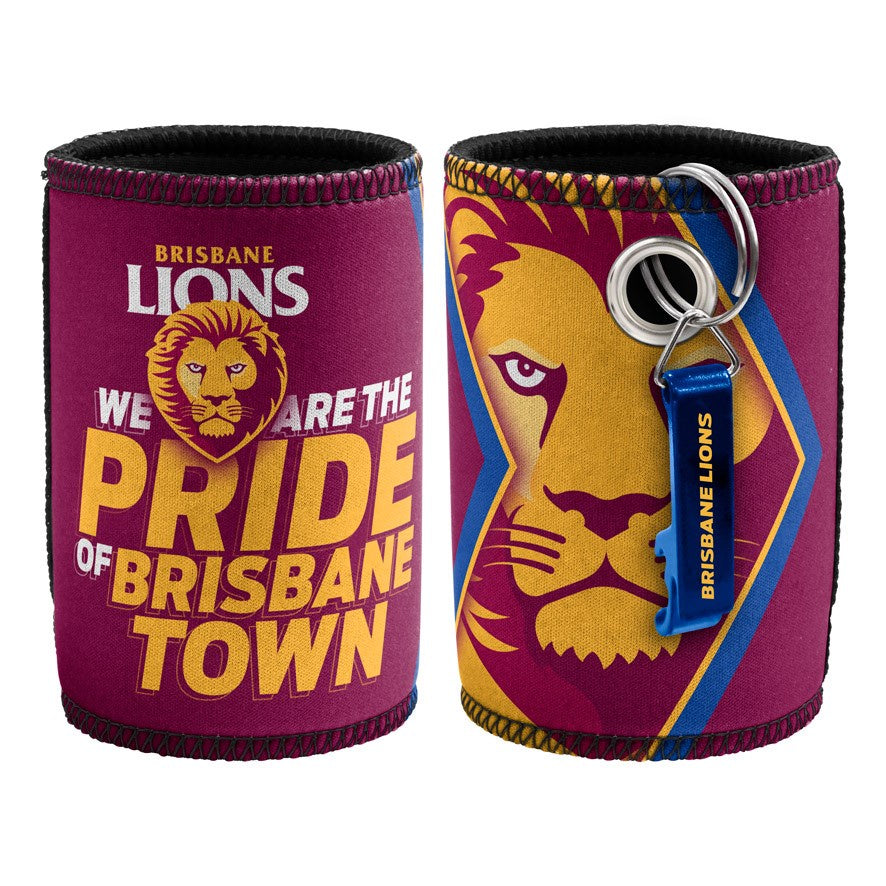 Brisbane Lions Can Cooler And Bottle Opener