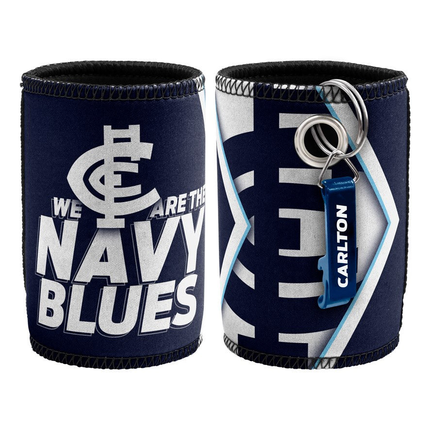 Carlton Blues Can Cooler And Bottle Opener