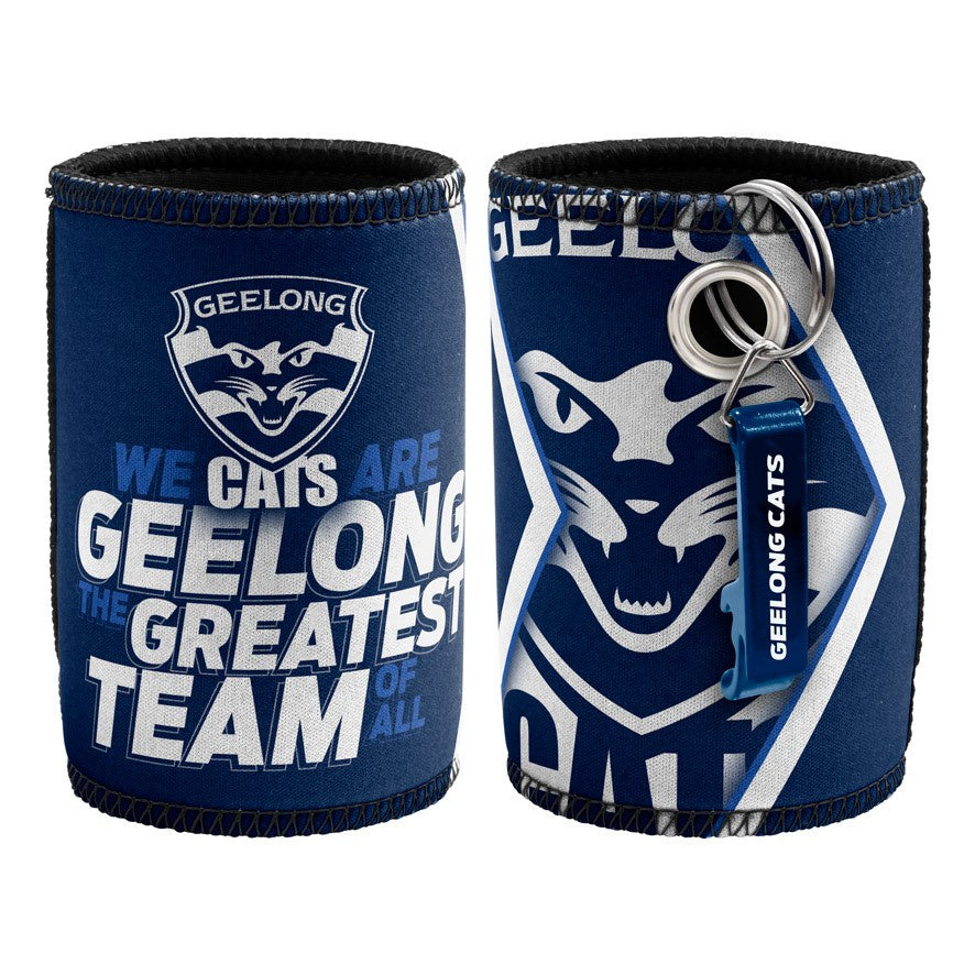 Geelong Cats Can Cooler And Bottle Opener