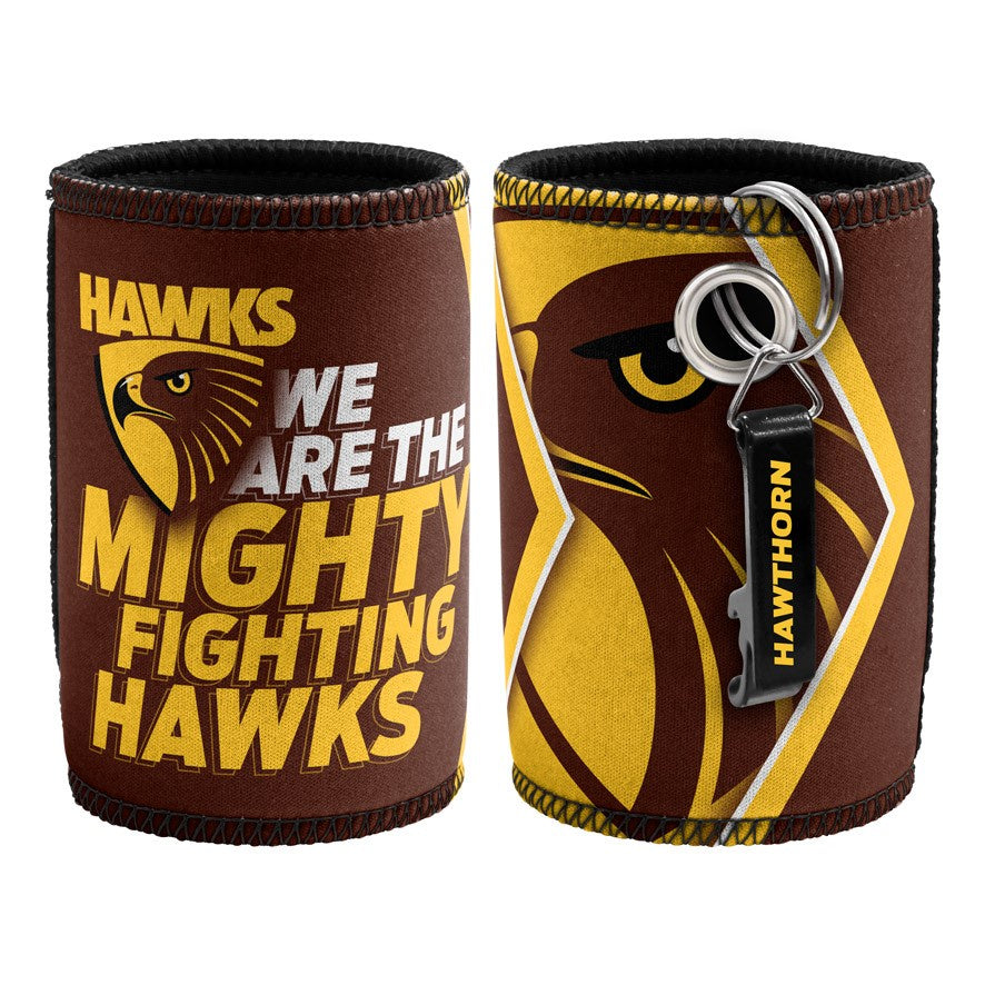 Hawthorn Hawks Can Cooler And Bottle Opener