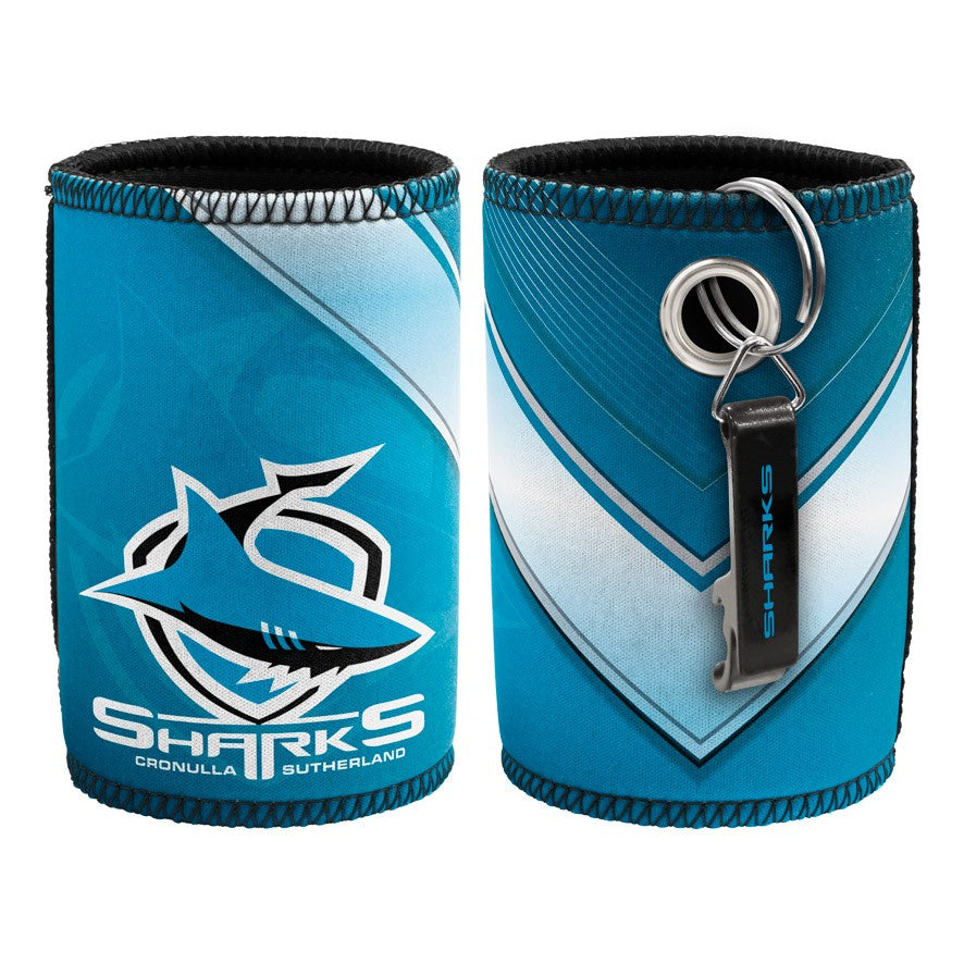 Cronulla Sharks Can Cooler And Bottle Opener