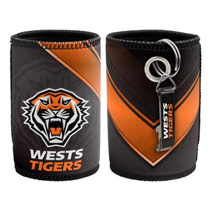 West Tigers Can Cooler And Bottle Opener