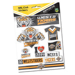 West Tigers Sticker Sheet