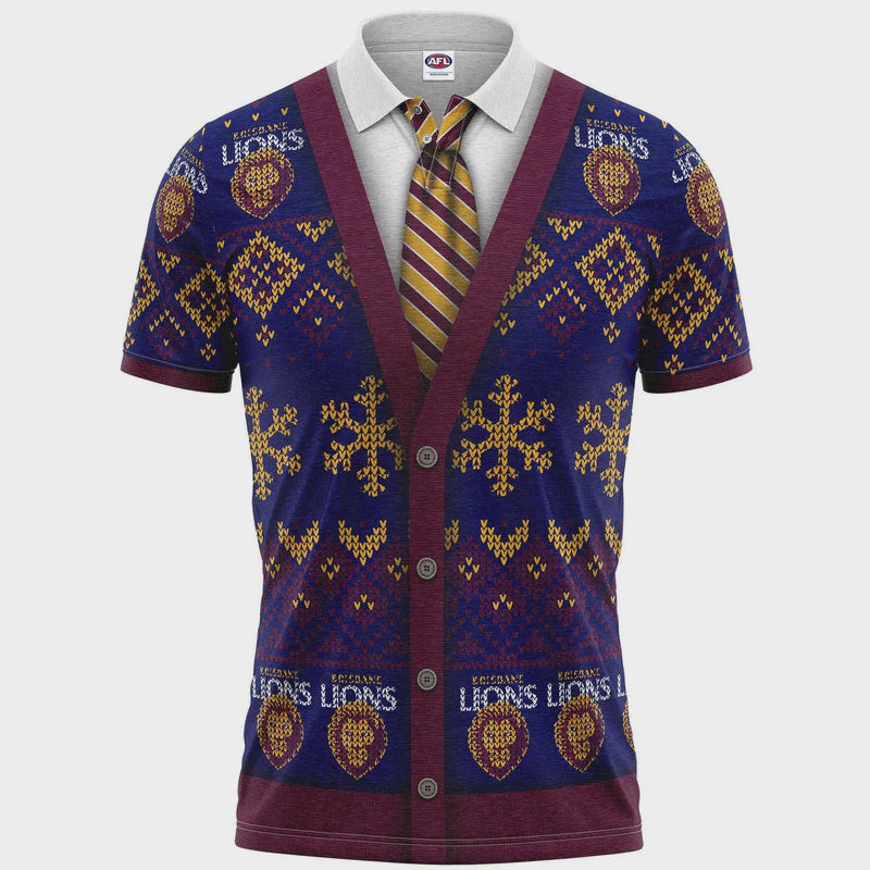 Brisbane Lions " Iceman" Christmas Polo