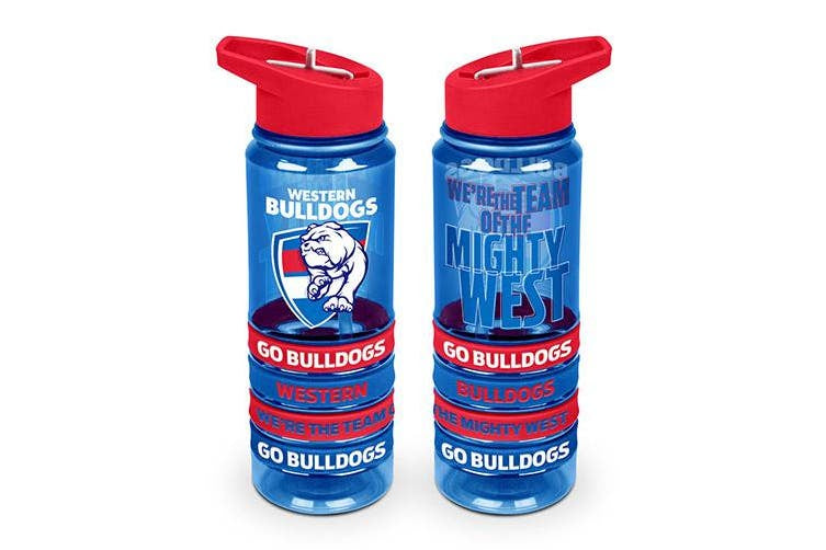 Western Bulldogs Tritan Drink Bottle With Bands