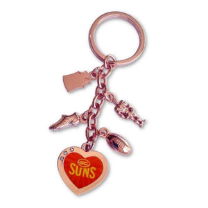 Gold Coast Suns Charm Keyring