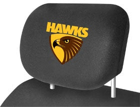 Hawthorn Hawks Head Rest Covers