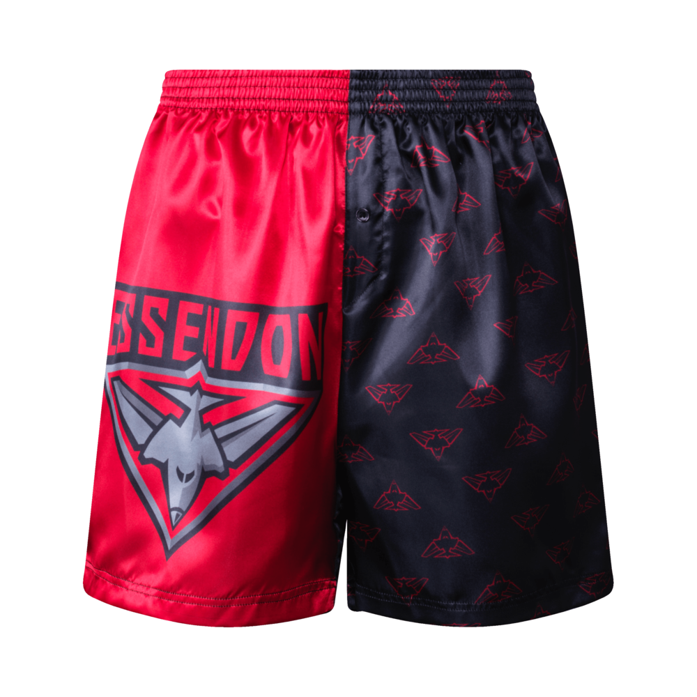 Essendon Bombers Adult Satin Boxer Shorts