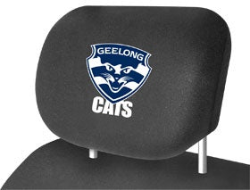 Geelong Cats Head Rest Covers