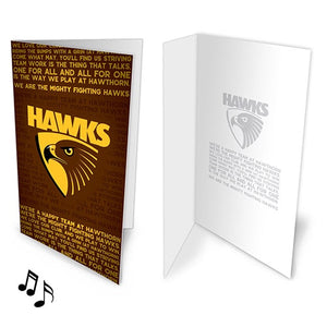Hawthorn Hawks Musical Card
