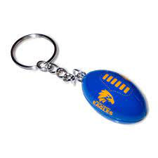 West Coast Eagles Ball Keyring