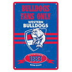 Western Bulldogs AFL Tin Sign