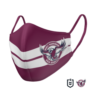 Manly Sea Eagles Face Mask - Reversible