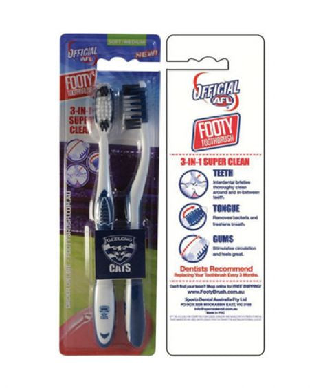 Geelong Cats Toothbrush Twin Pack