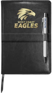 West Coast Eagles Notebook and Pen