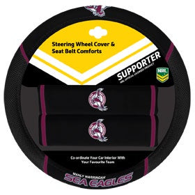 Manly Sea Eagles Steering Wheel Cover