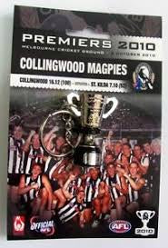 Collingwood Magpies 2010 Premiership Cup Keyring