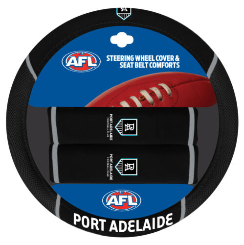 Port Adelaide Power Steering Wheel Cover