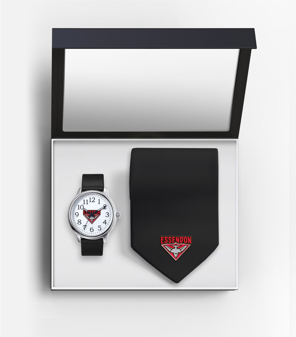 Essendon Bombers Watch And Tie Set